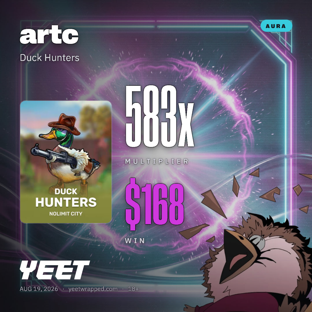 artc hit 583.3x on Duck Hunters