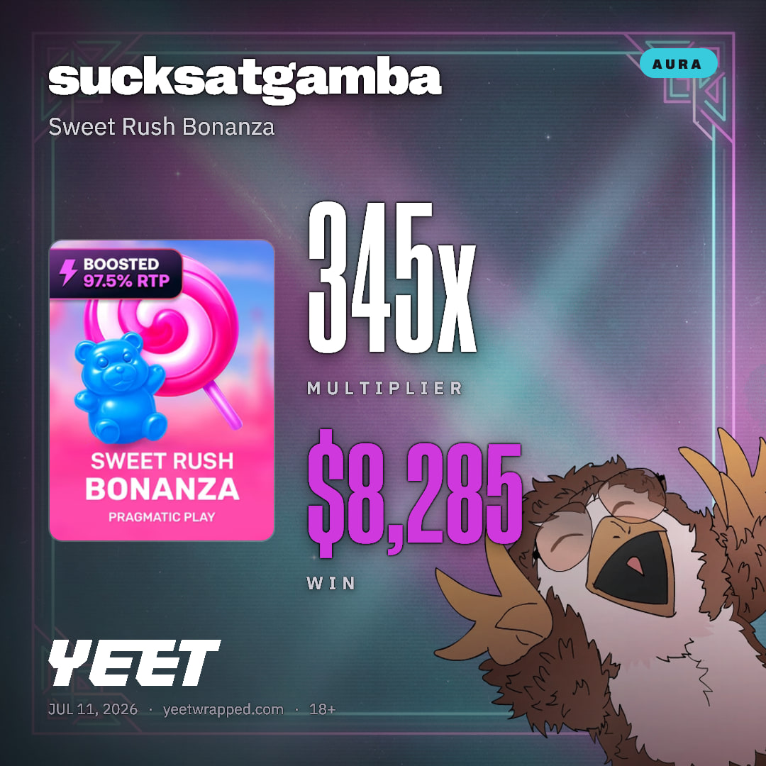 sucksatgamba hit 345.2x on Sweet Rush Bonanza