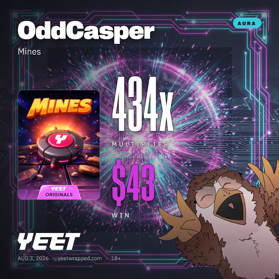 OddCasper hit 434x on Mines