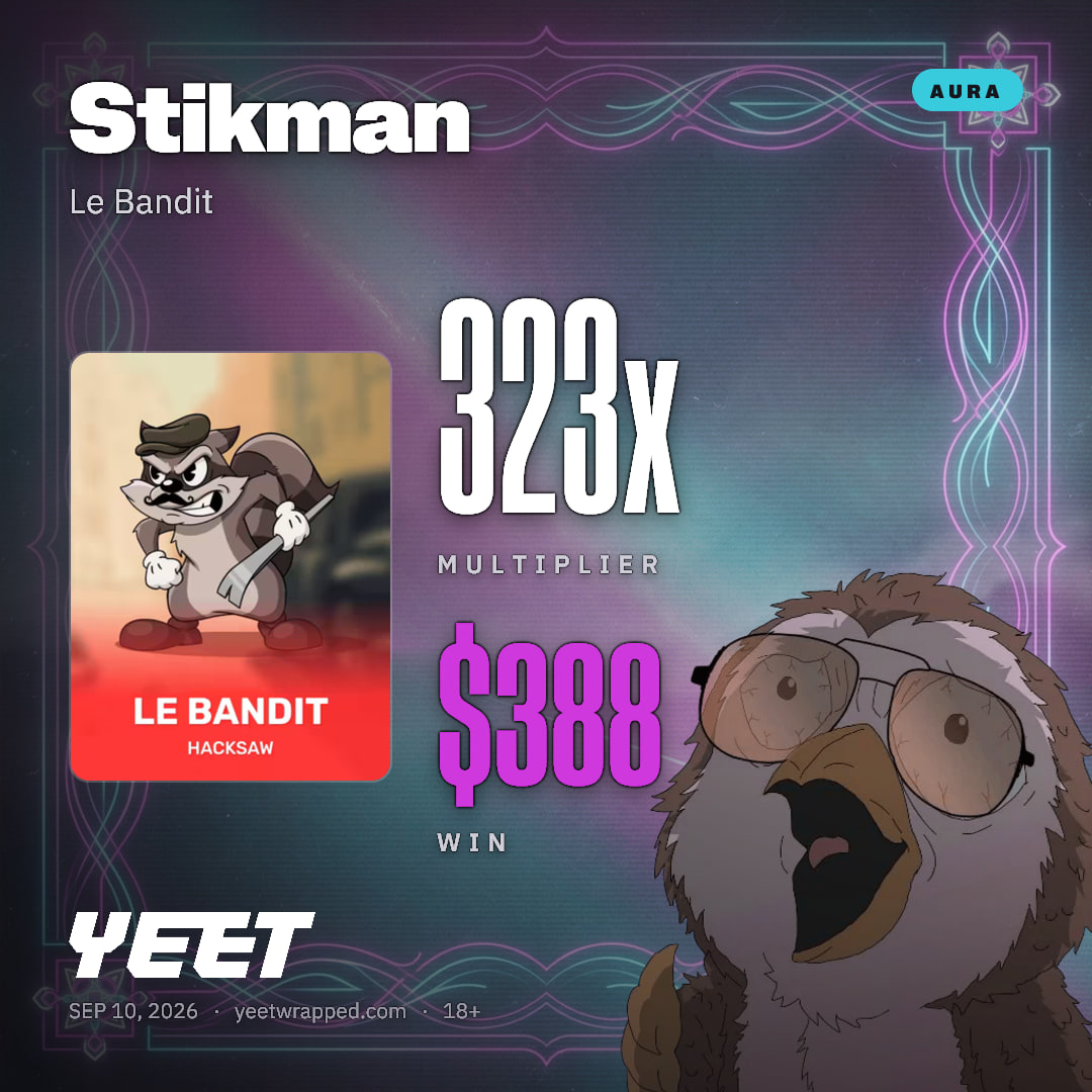 Stikman hit 323.1x on Le Bandit