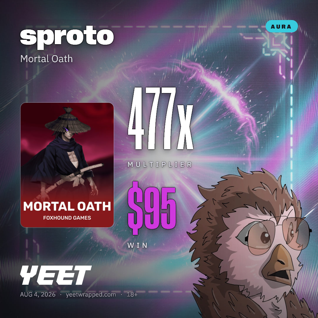 sproto hit 476.9x on Mortal Oath