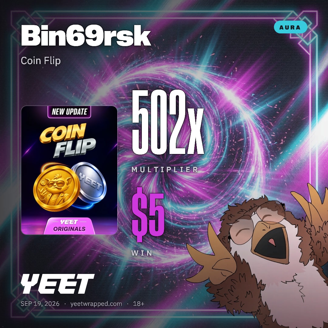 Bin69rsk hit 501.8x on Coin Flip