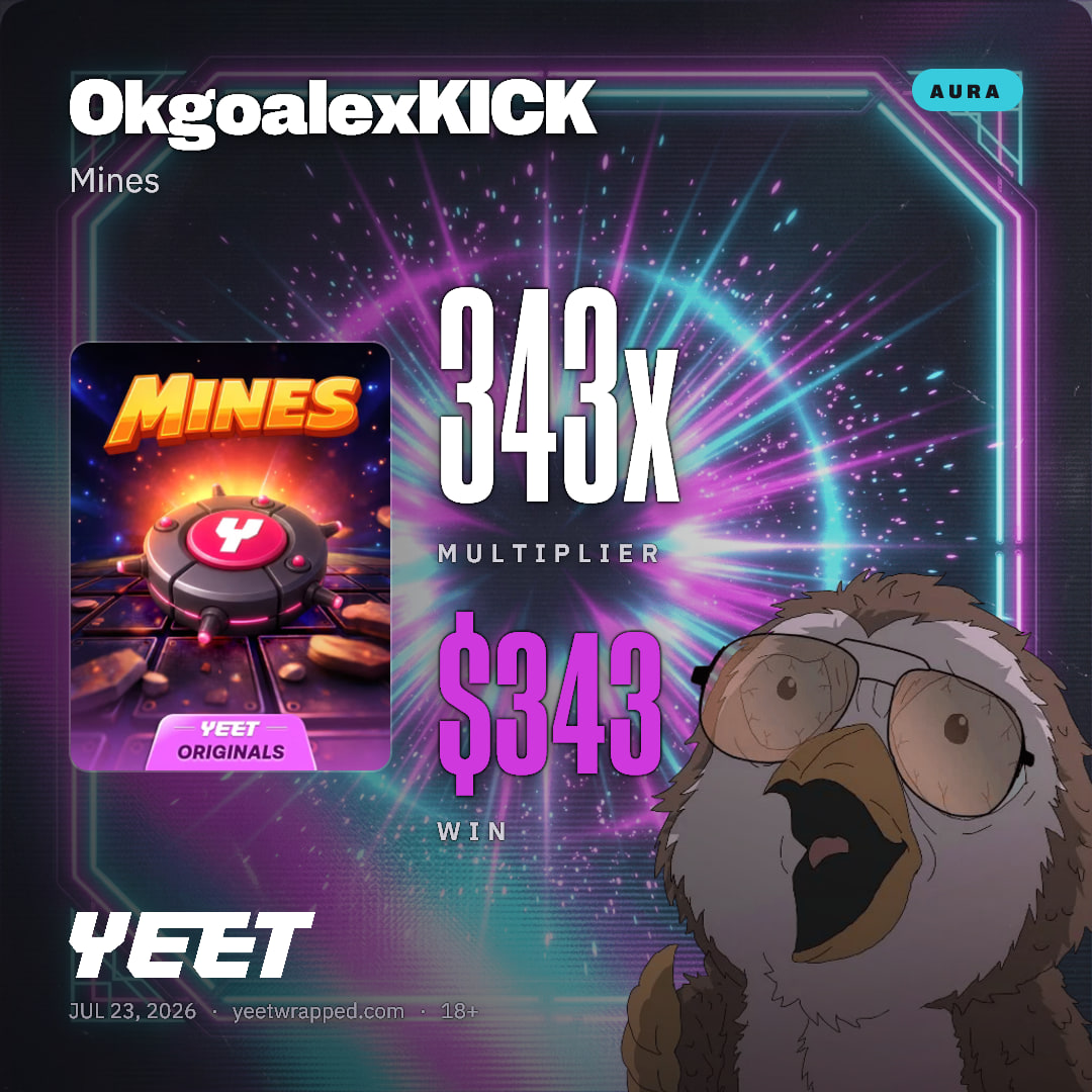 OkgoalexKICK hit 342.6x on Mines