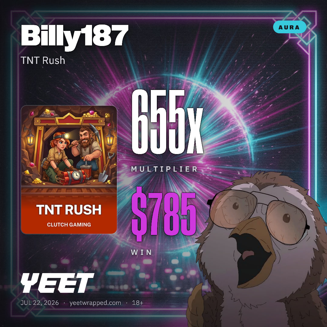 Billy187 hit 654.5x on TNT Rush