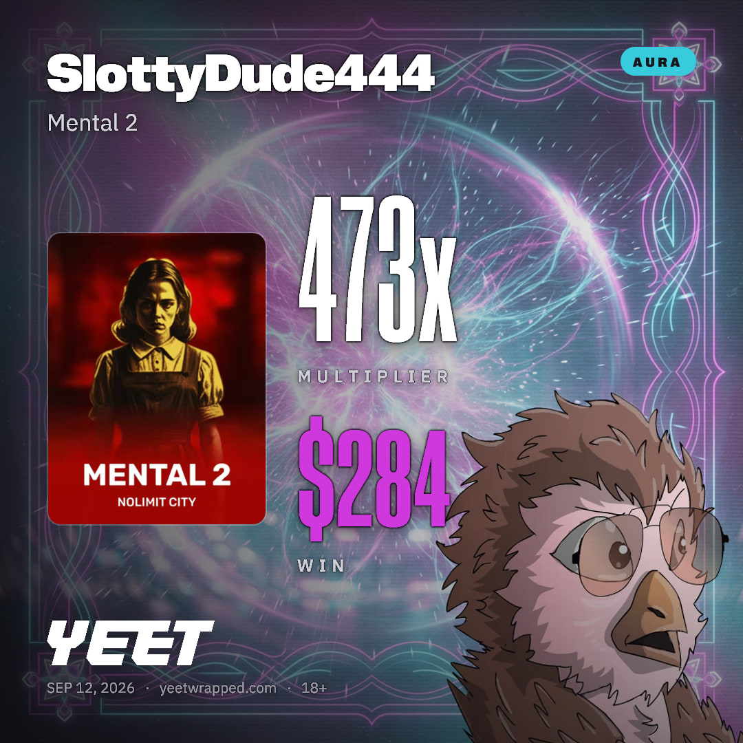 SlottyDude444 hit 472.5x on Mental 2