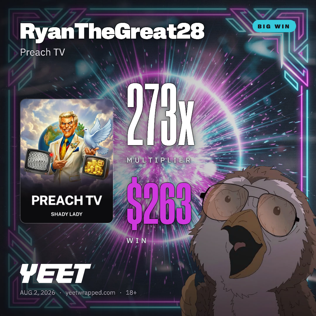 RyanTheGreat28 hit 272.7x on Preach TV