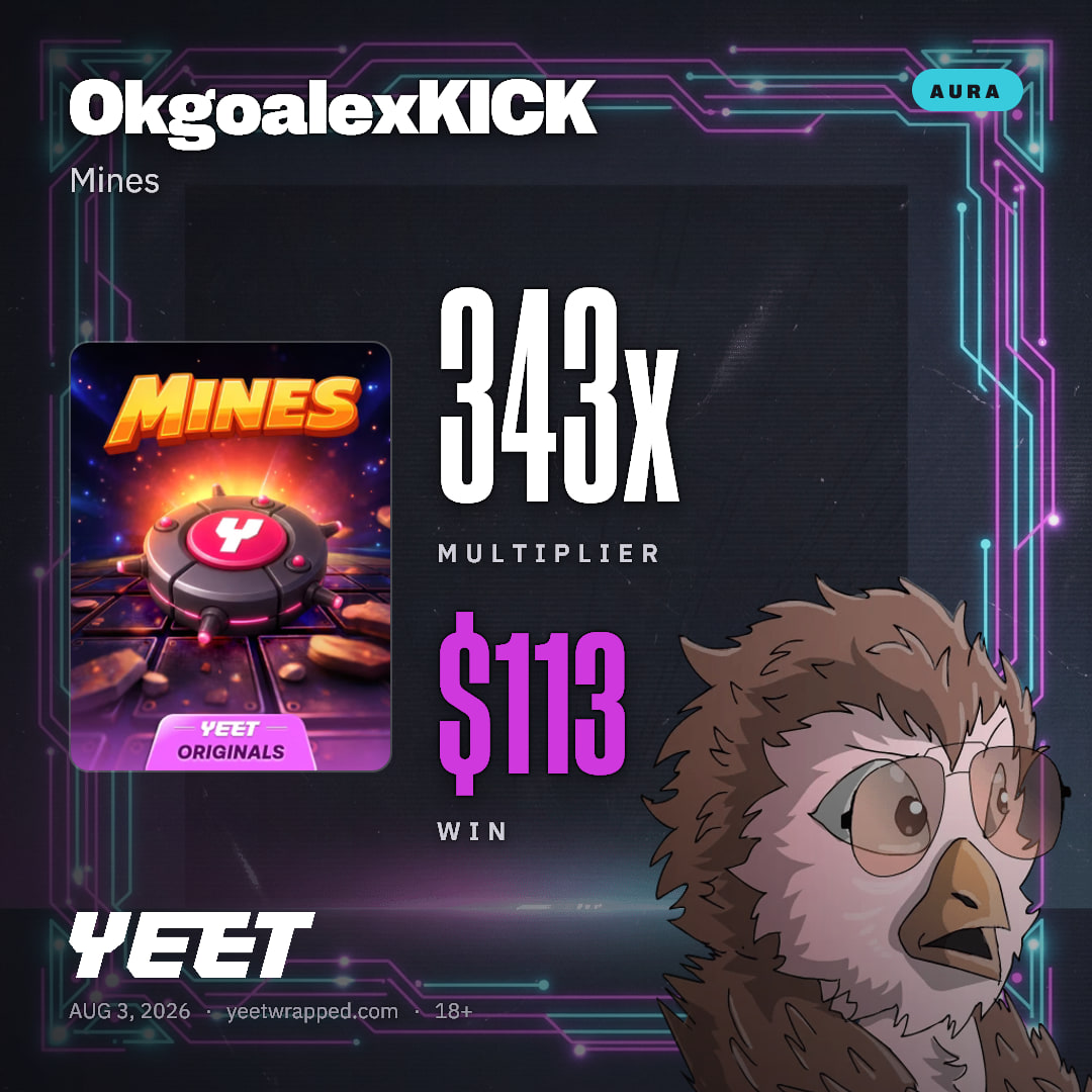 OkgoalexKICK hit 342.6x on Mines