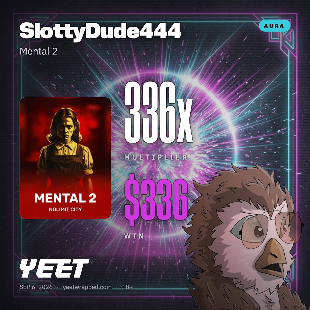 SlottyDude444 hit 335.7x on Mental 2