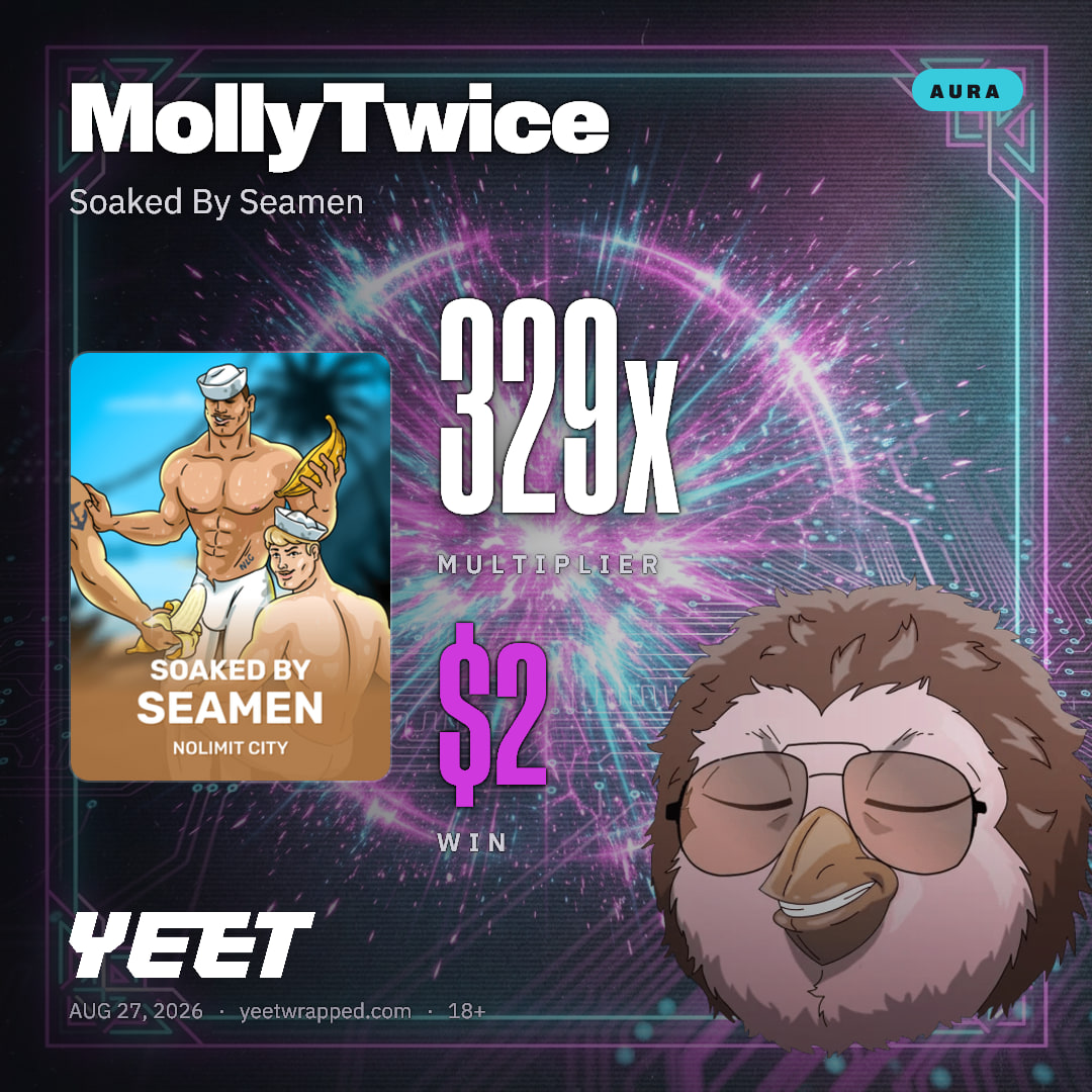 MollyTwice hit 329.1x on Soaked By Seamen