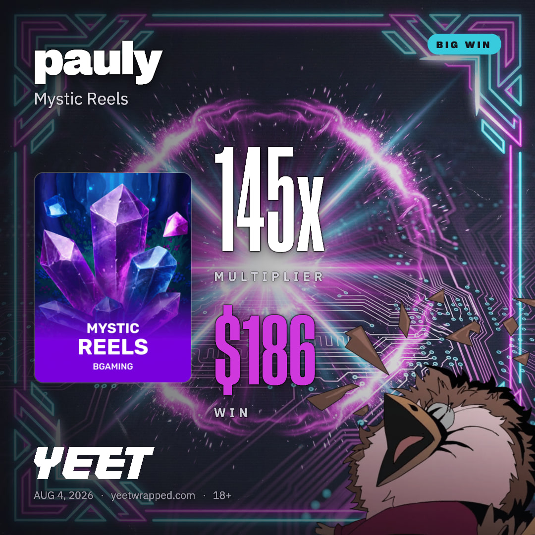 pauly hit 145x on Mystic Reels