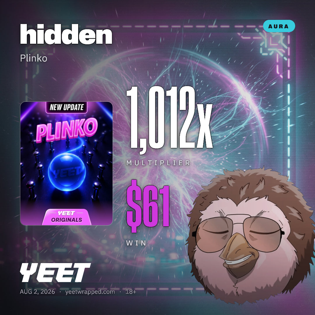hidden hit 1,012x on Plinko