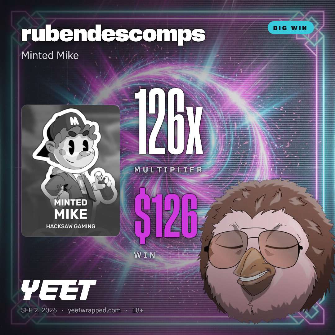 rubendescomps hit 125.8x on Minted Mike