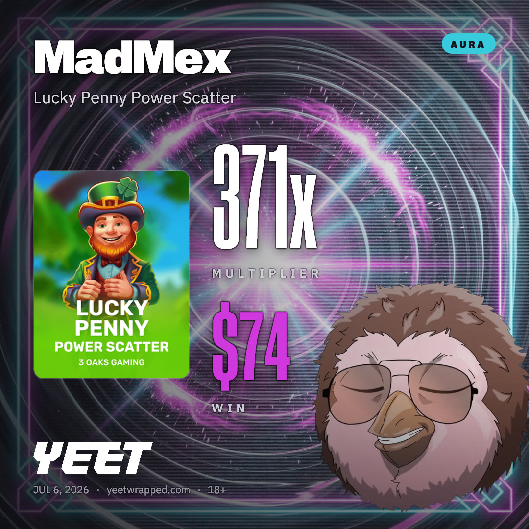 MadMex hit 371.4x on Lucky Penny Power Scatter