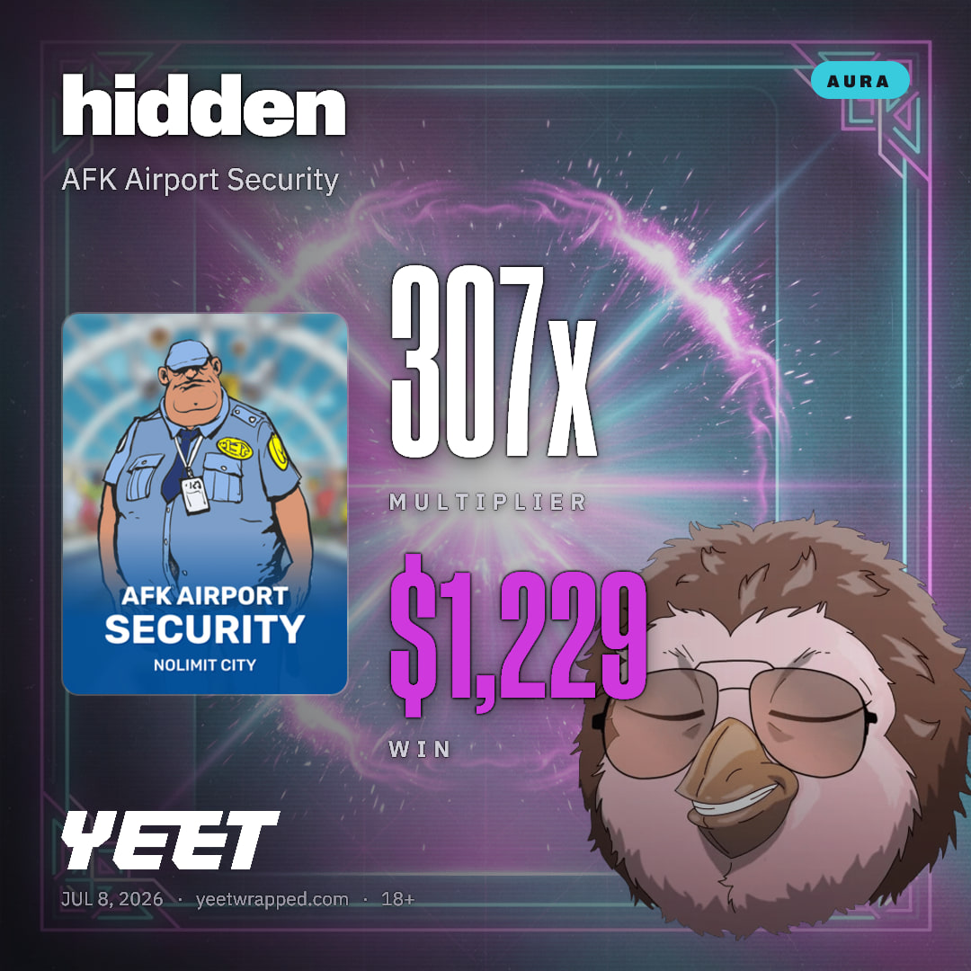 hidden hit 307.2x on AFK Airport Security