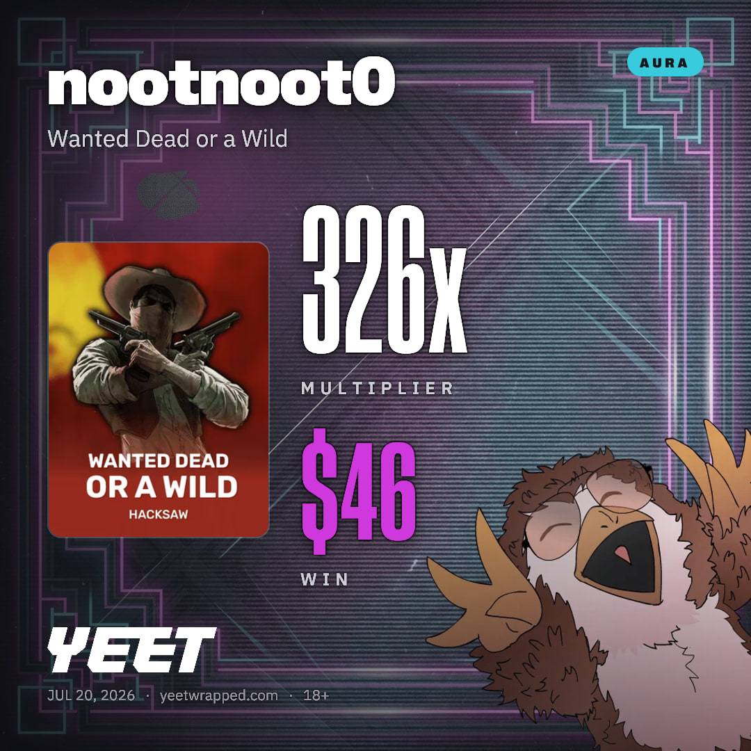 nootnoot0 hit 326.3x on Wanted Dead or a Wild