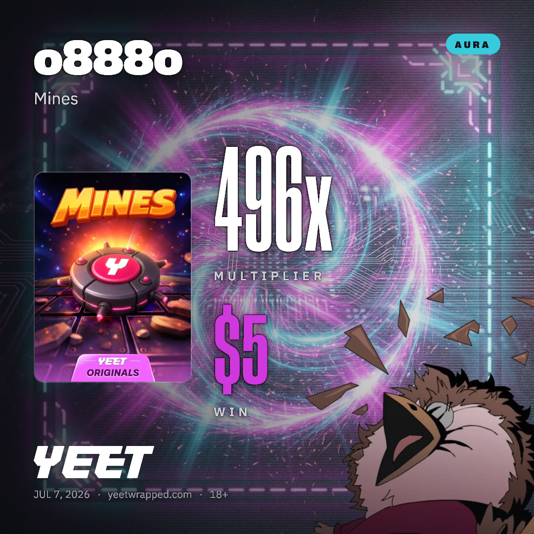 o888o hit 496.1x on Mines