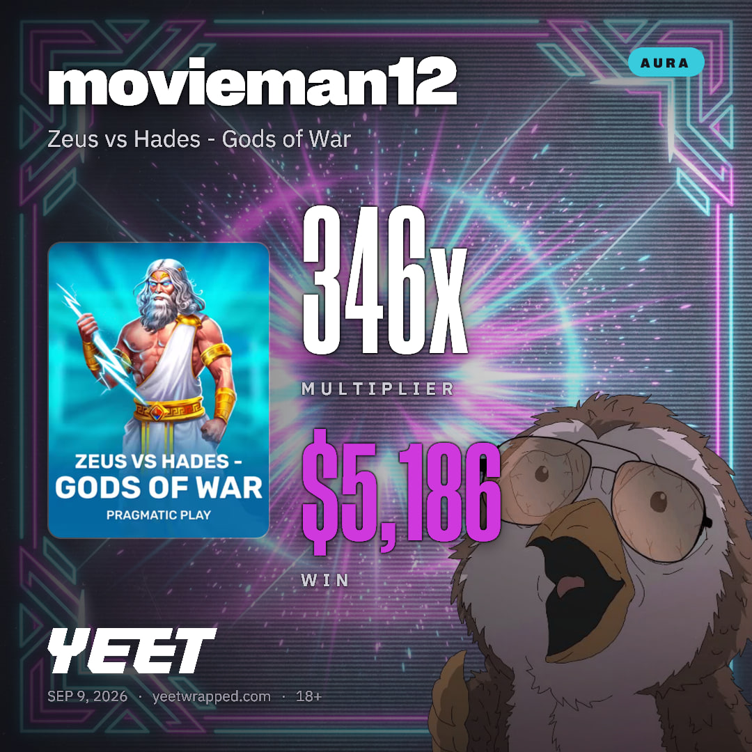 movieman12 hit 345.7x on Zeus vs Hades - Gods of War