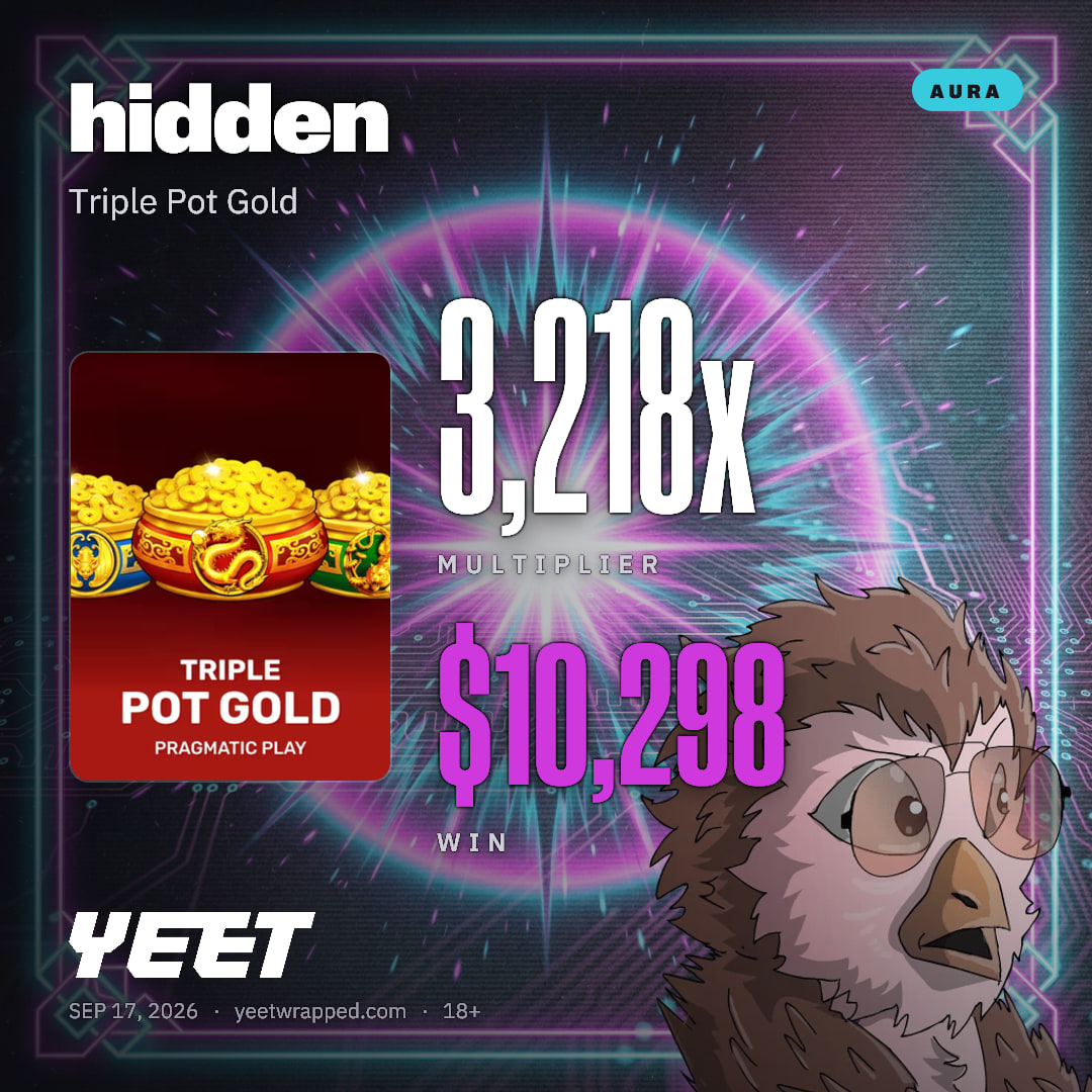 hidden hit 3,218x on Triple Pot Gold