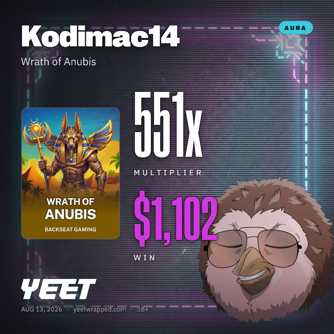 Kodimac14 hit 550.8x on Wrath of Anubis