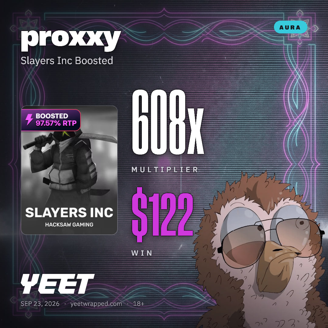 proxxy hit 608.3x on Slayers Inc Boosted