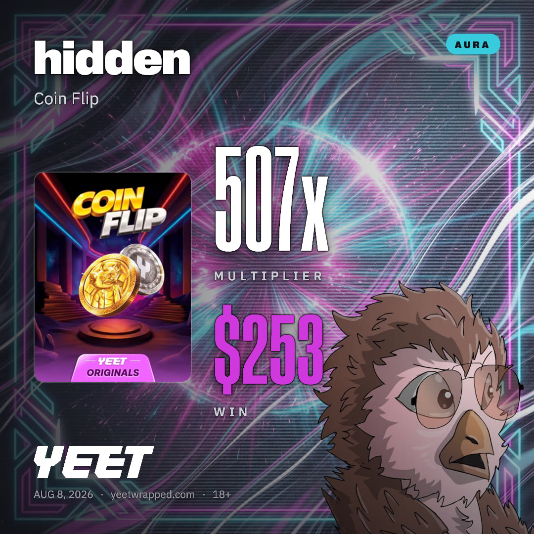 hidden hit 506.9x on Coin Flip