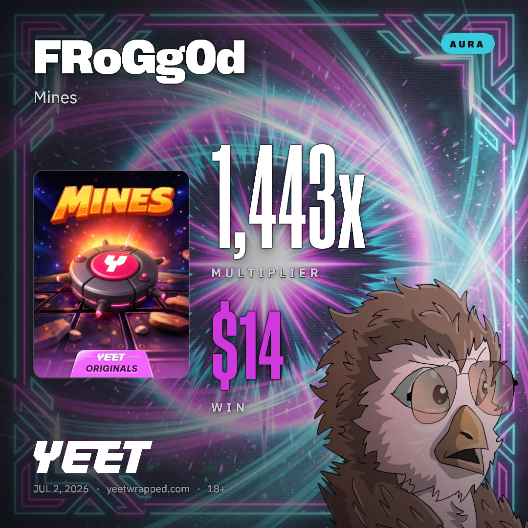 FRoGg0d hit 1,443x on Mines