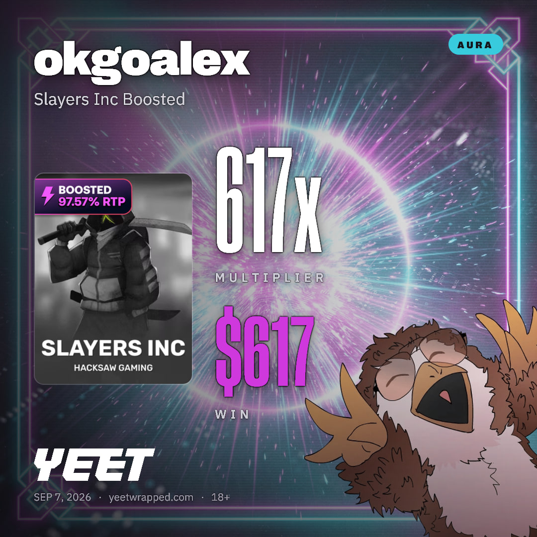 okgoalex hit 617.3x on Slayers Inc Boosted