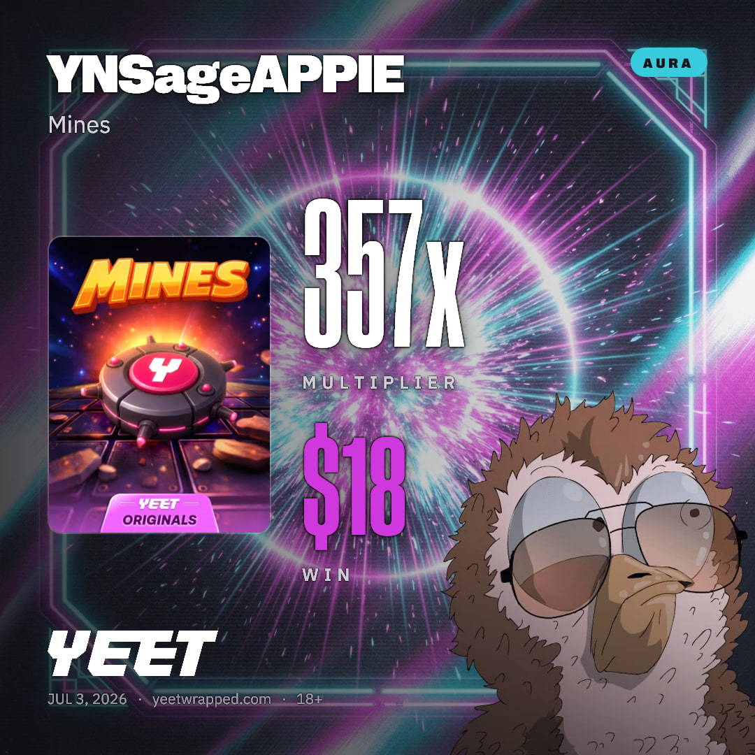 YNSageAPPIE hit 356.6x on Mines