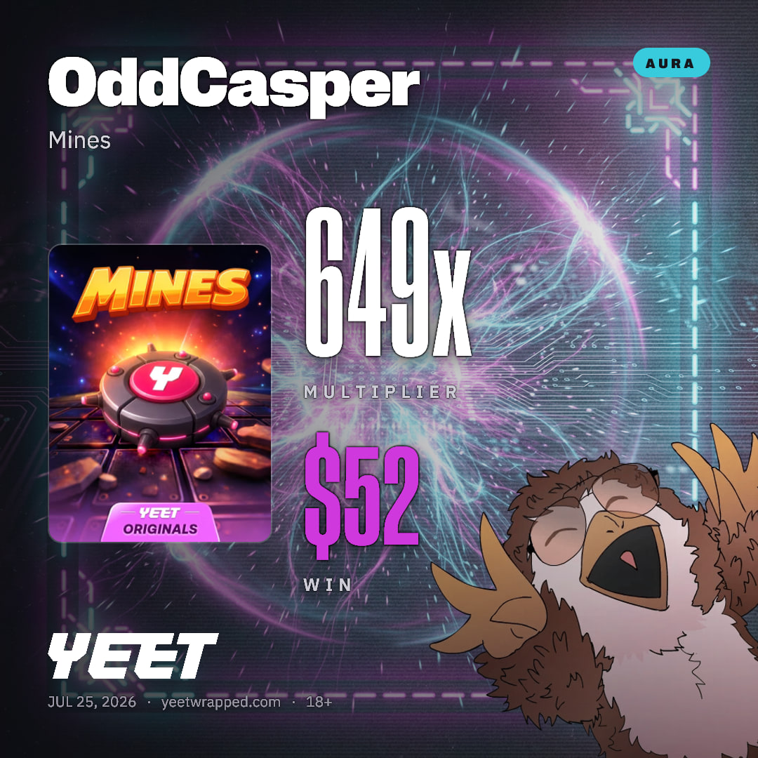OddCasper hit 648.6x on Mines