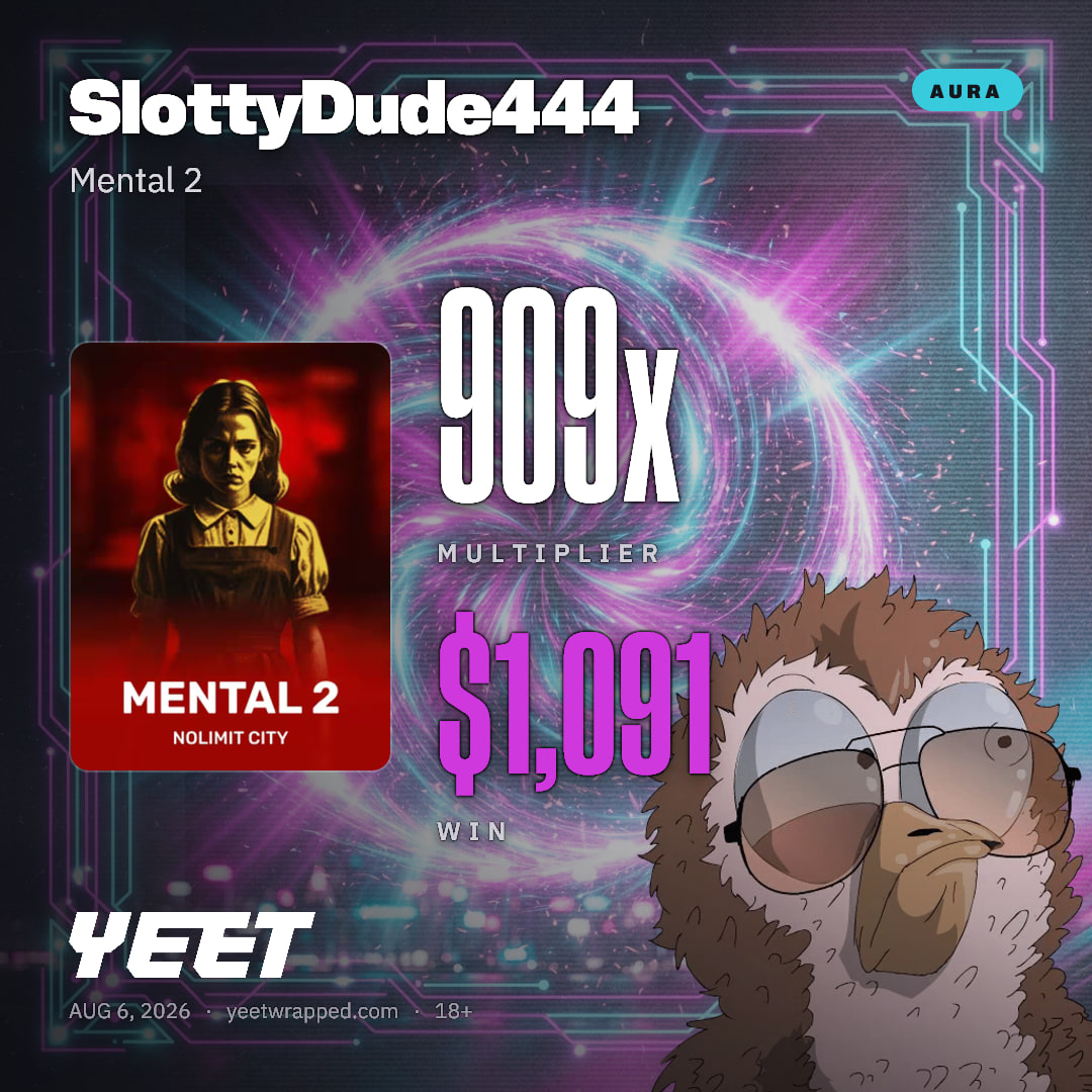 SlottyDude444 hit 909.3x on Mental 2