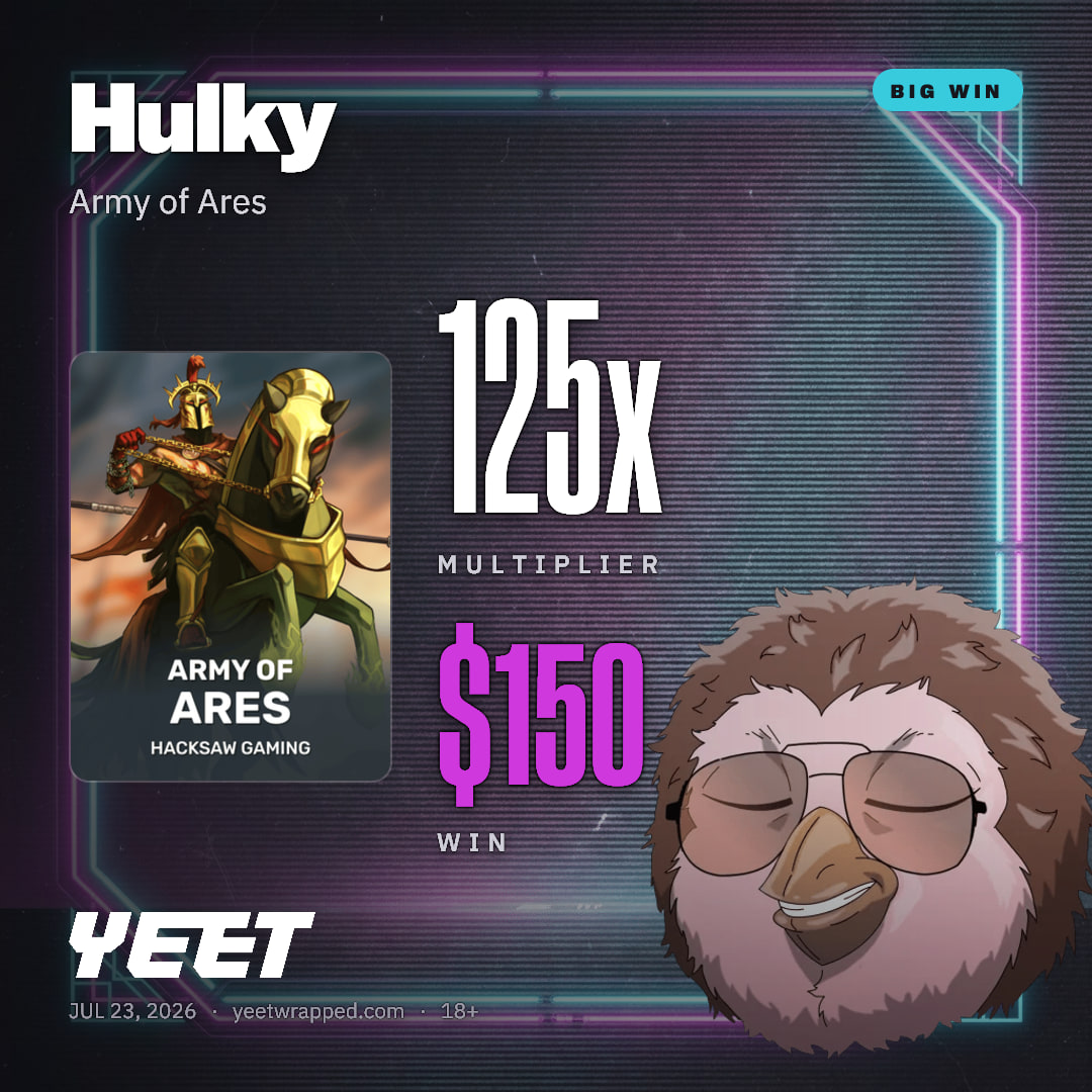 Hulky hit 124.9x on Army of Ares