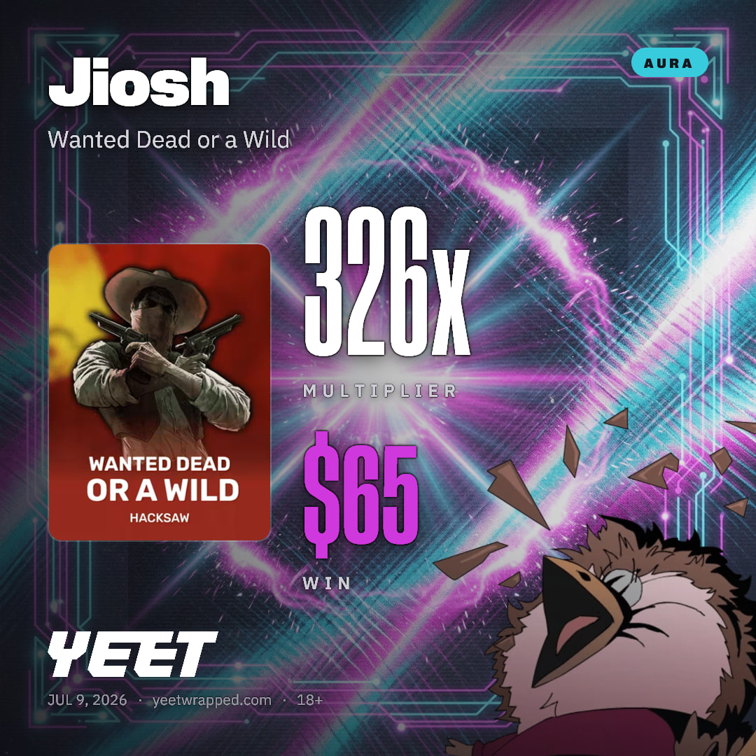 Jiosh hit 325.5x on Wanted Dead or a Wild
