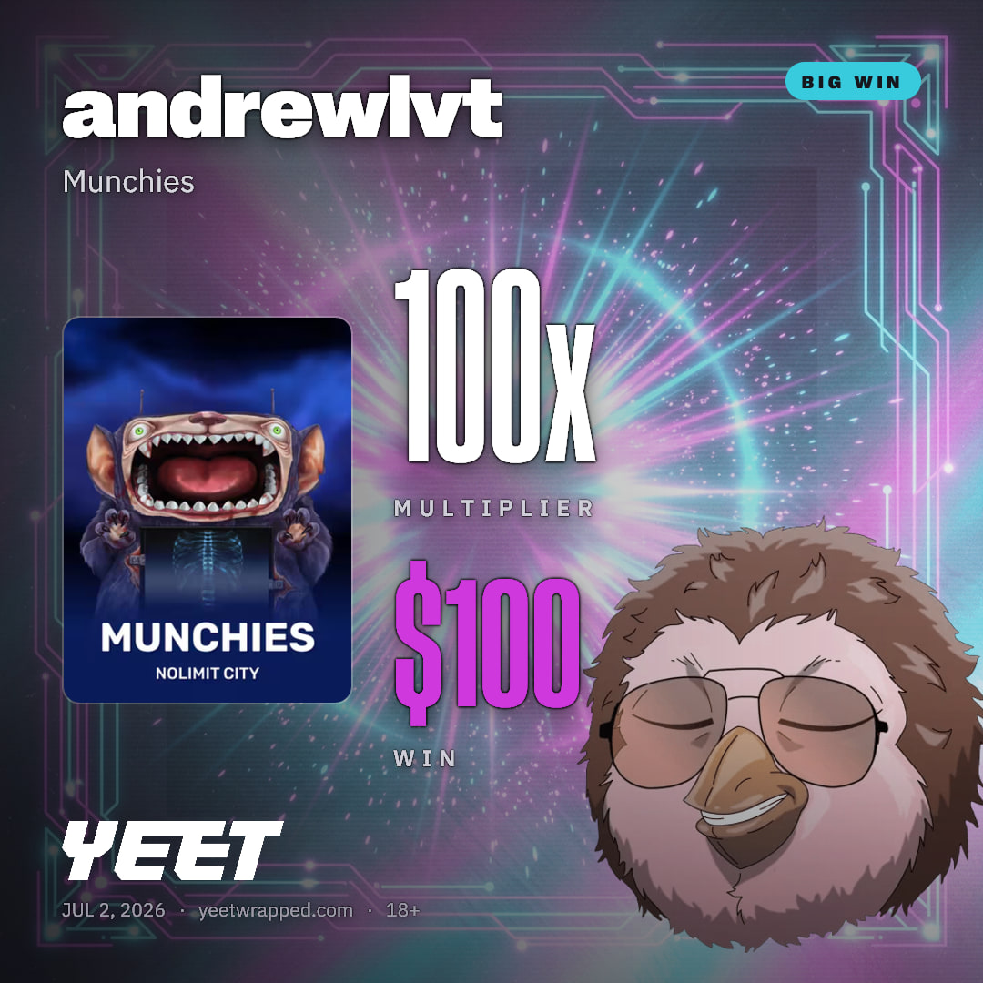andrewlvt hit 100x on Munchies