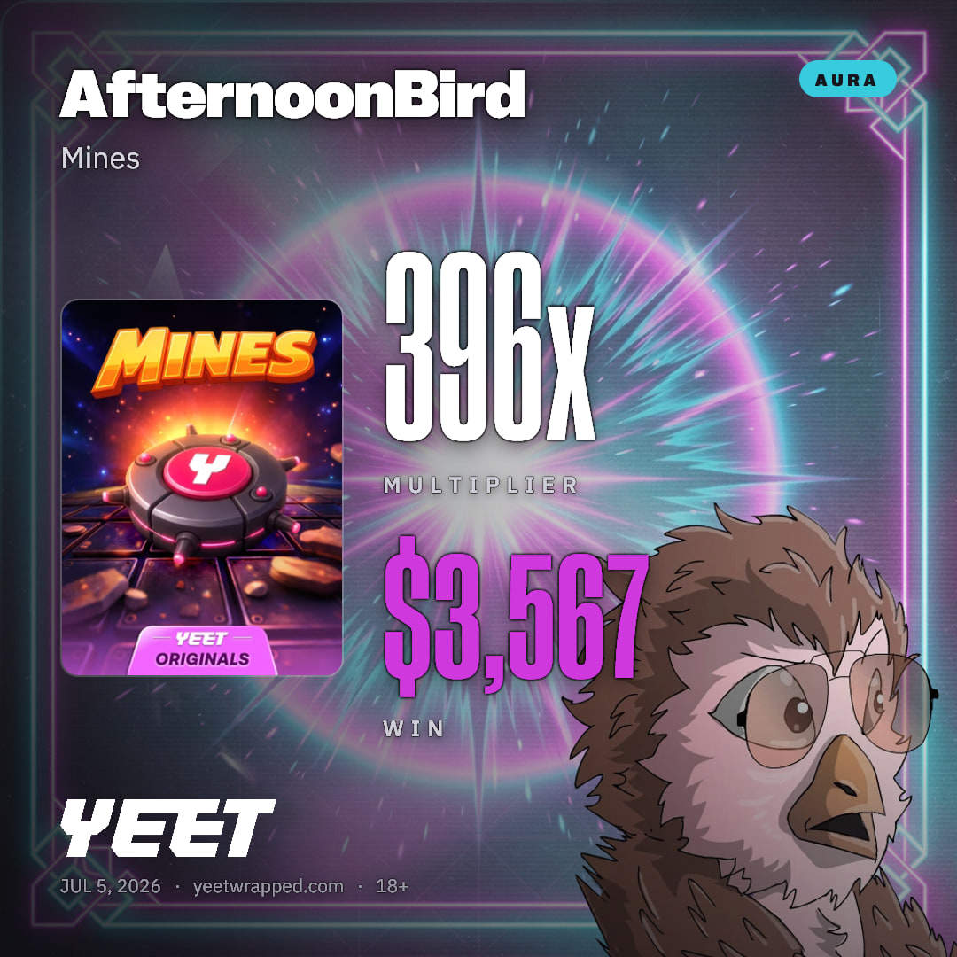 AfternoonBird hit 396.4x on Mines