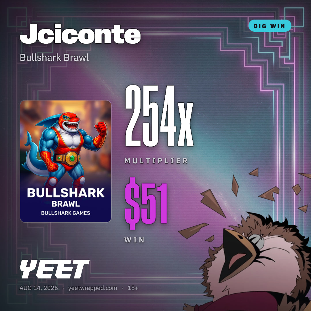 Jciconte hit 254x on Bullshark Brawl