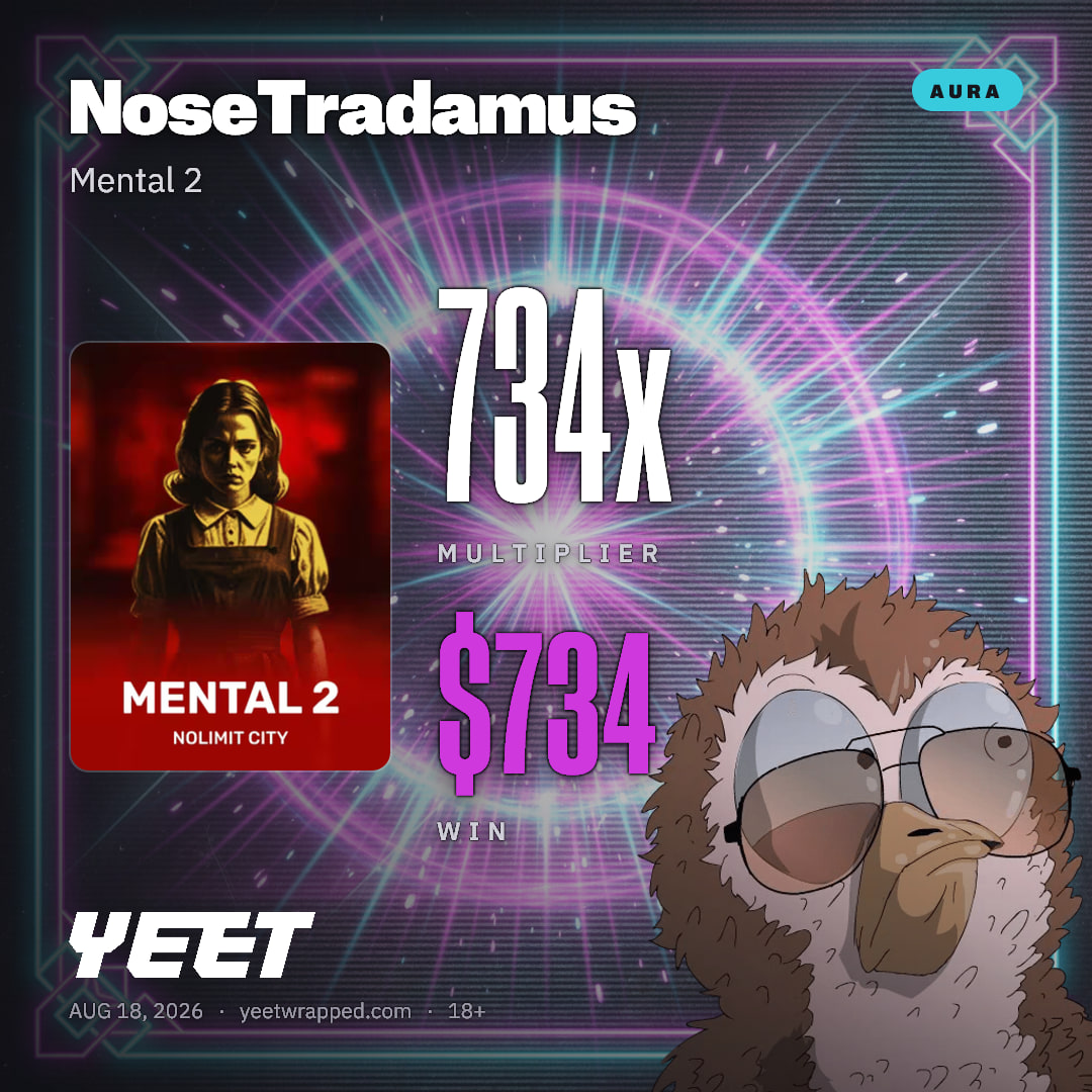 NoseTradamus hit 733.9x on Mental 2