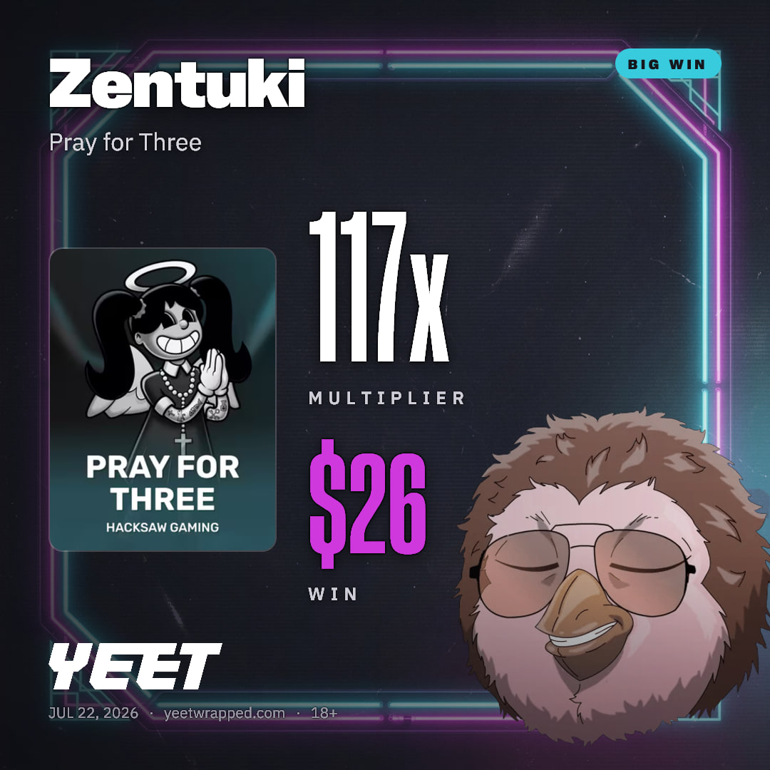 Zentuki hit 117.5x on Pray for Three