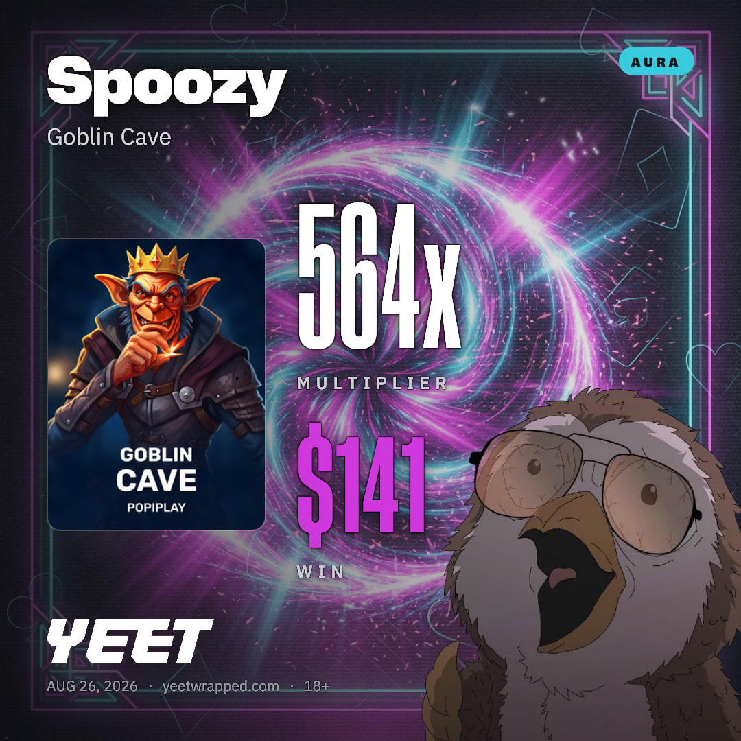 Spoozy hit 564.1x on Goblin Cave