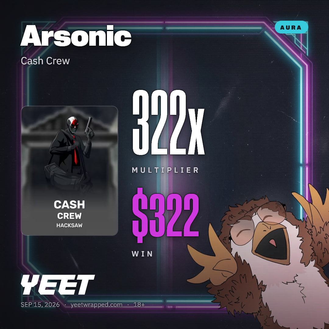 Arsonic hit 322.1x on Cash Crew