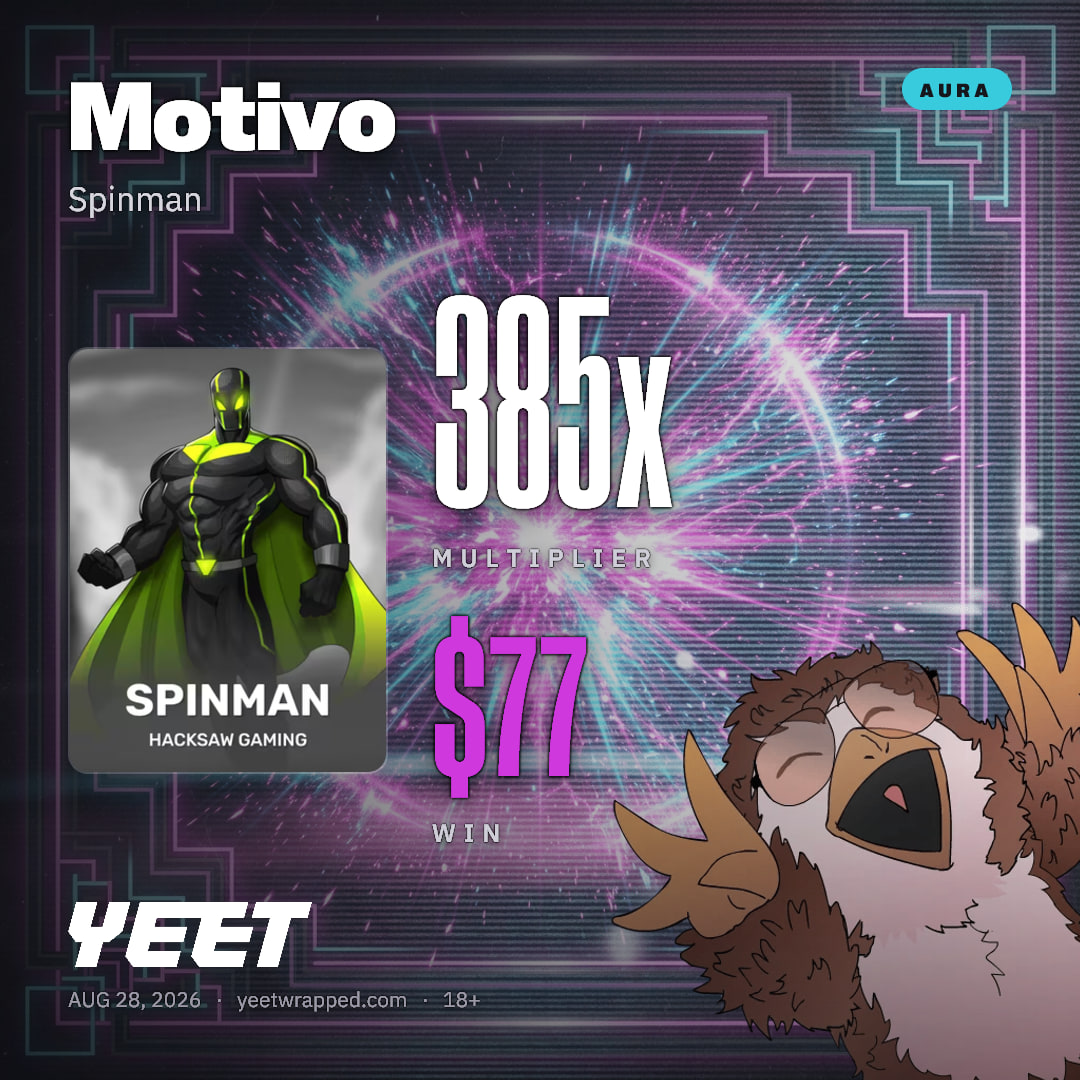 Motivo hit 385.3x on Spinman