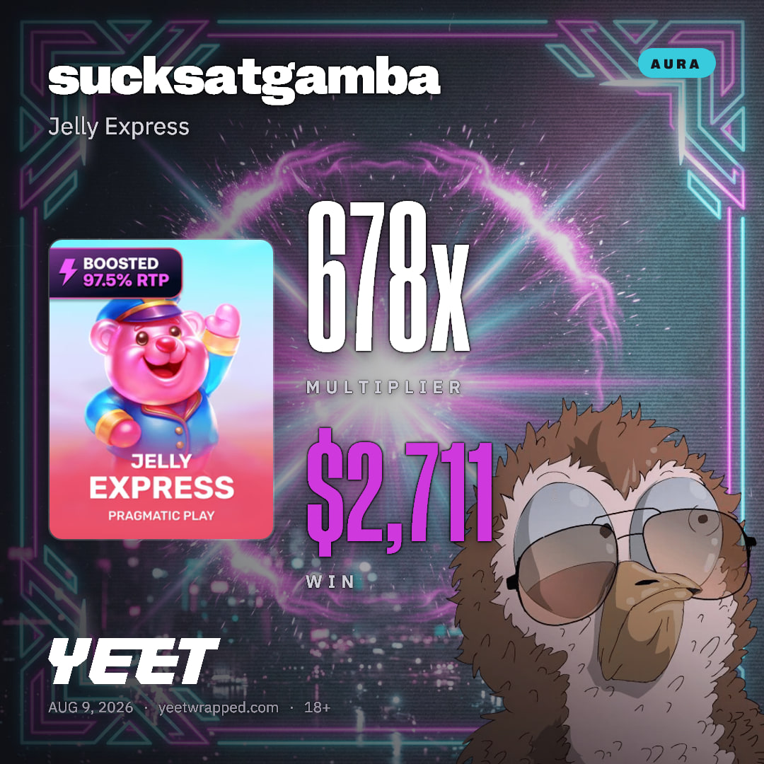 sucksatgamba hit 677.9x on Jelly Express