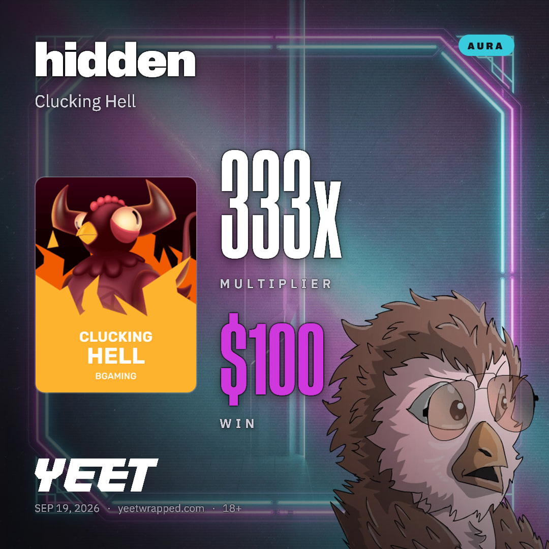 hidden hit 333.3x on Clucking Hell