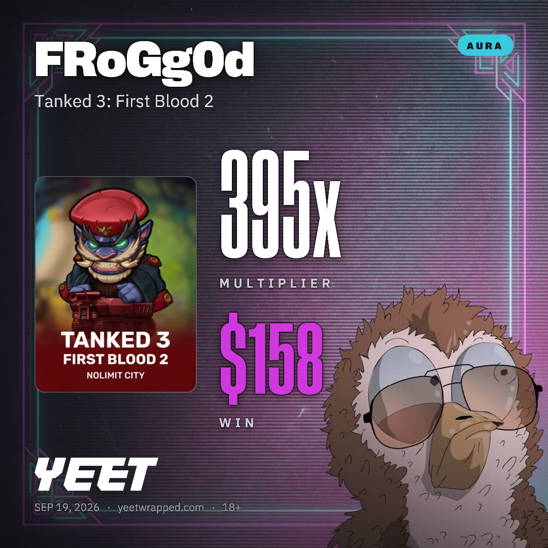 FRoGg0d hit 395.5x on Tanked 3: First Blood 2