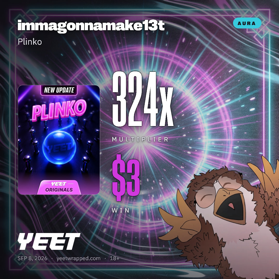 immagonnamake13t hit 324x on Plinko