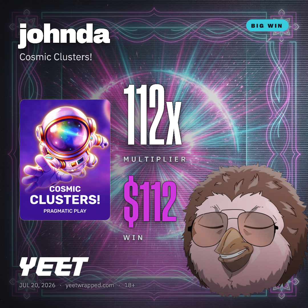 johnda hit 112.3x on Cosmic Clusters!