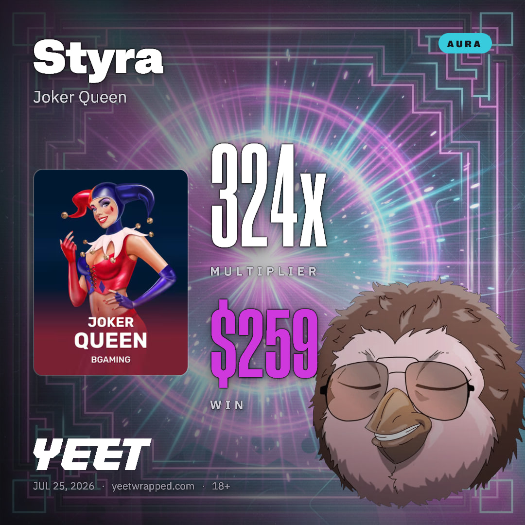 Styra hit 323.6x on Joker Queen