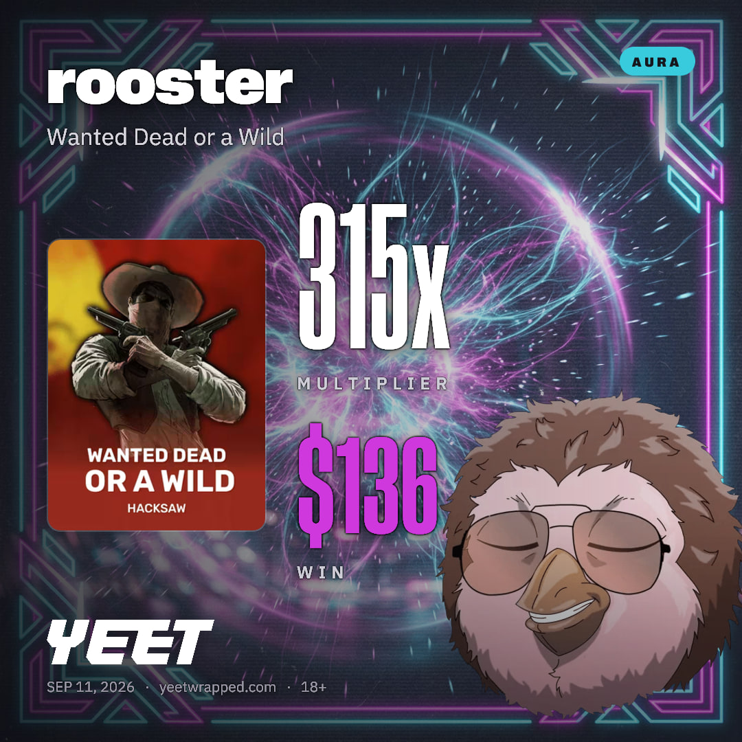 rooster hit 315.3x on Wanted Dead or a Wild