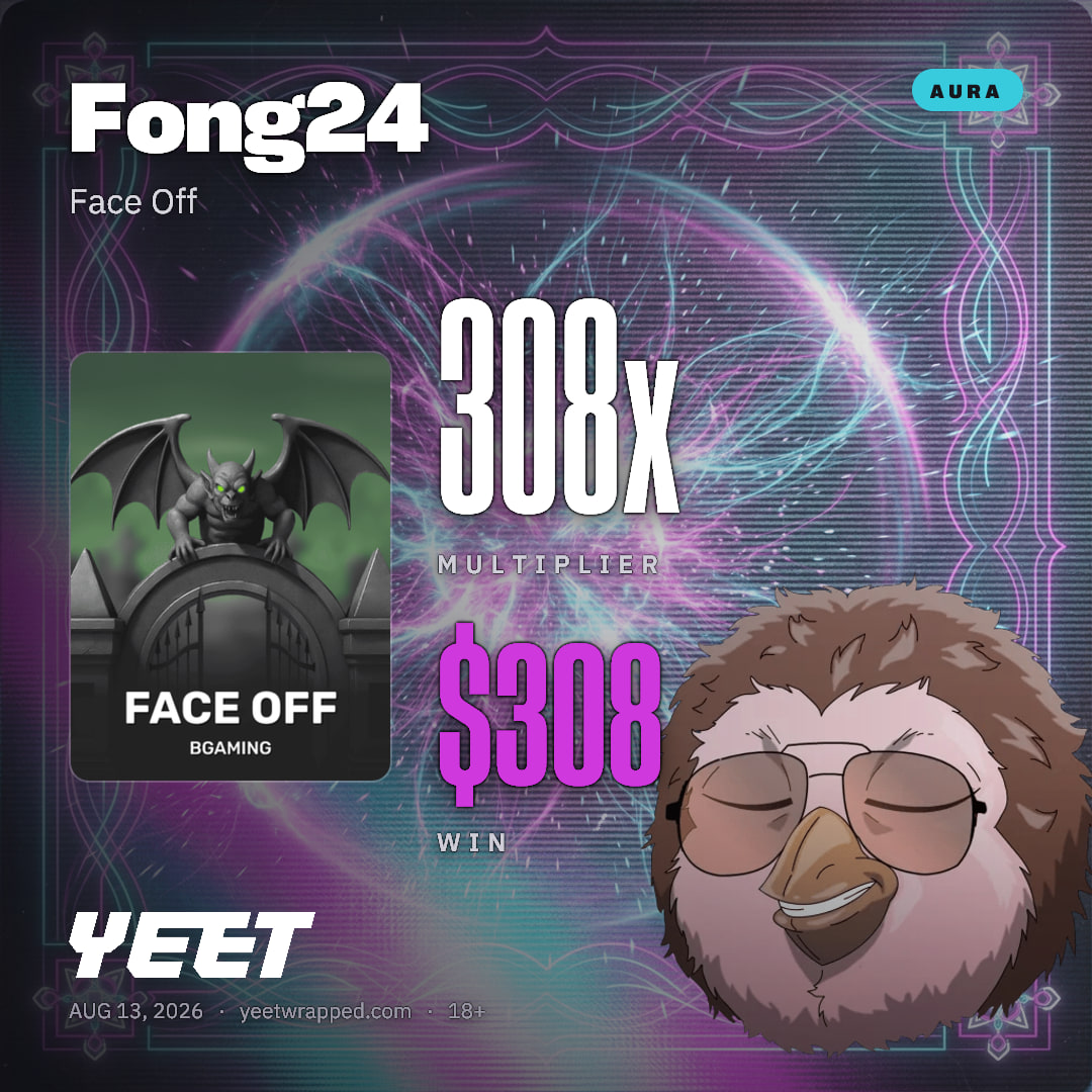 Fong24 hit 307.9x on Face Off