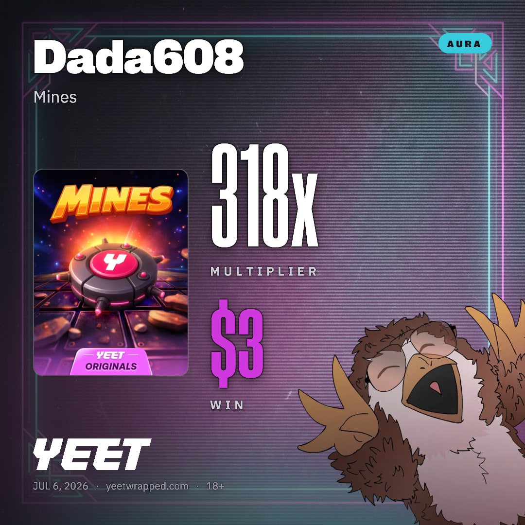 Dada608 hit 317.5x on Mines