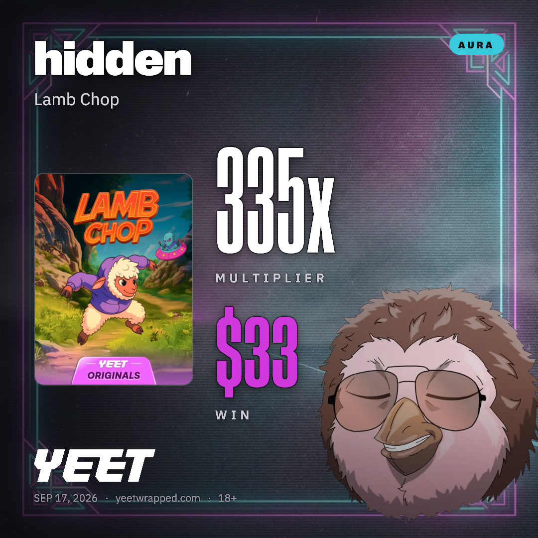 hidden hit 334.6x on Lamb Chop